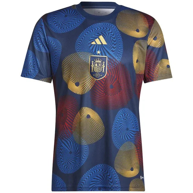 Camisa Espanha Pré jogo WC2022  - Adidas Torcedor Pro Masculino