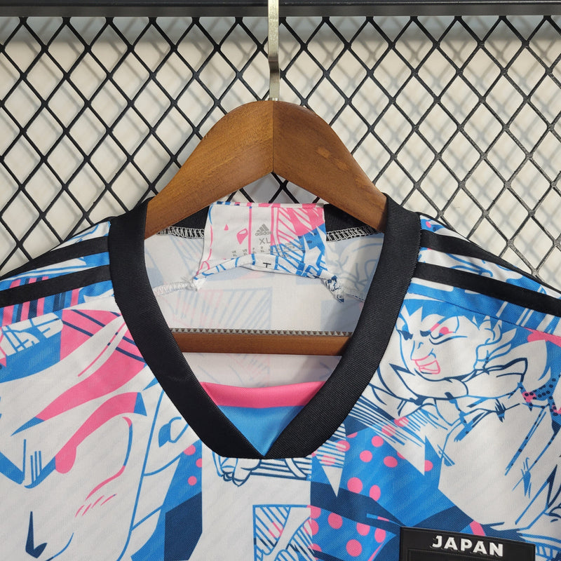 Camisa Japão Especial Animes 2023 -Torcedor - Branco/Azul