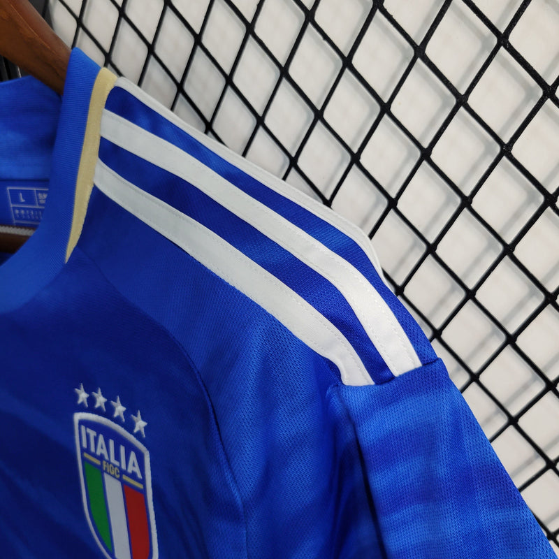 Camisa Italia Home 23/24 - Adidas Torcedor Masculina