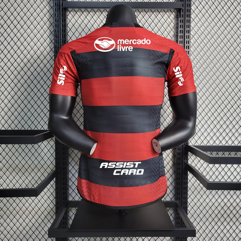Camisa Flamengo Home (1) 2023/24 Adidas Jogador Masculina Com Patrocínios