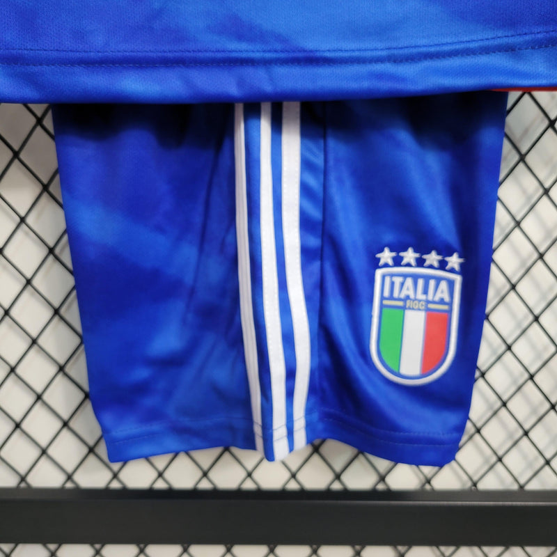 Uniforme Itália Home (1) 2023/24 Adidas Infantil