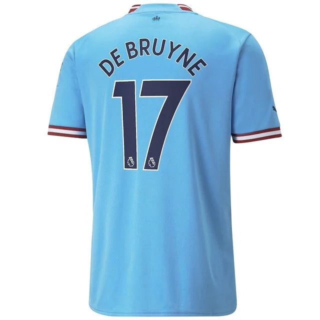 Camisa Manchester City I 22/23 - Puma Torcedor Masculina Personalizada DE BRUYNE  N°17