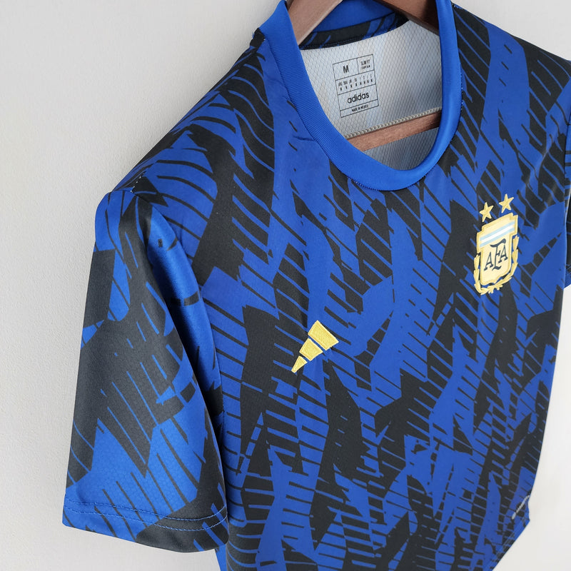 Camisa Argentina Pre jogo 2022 - Adidas Torcedor Masculino