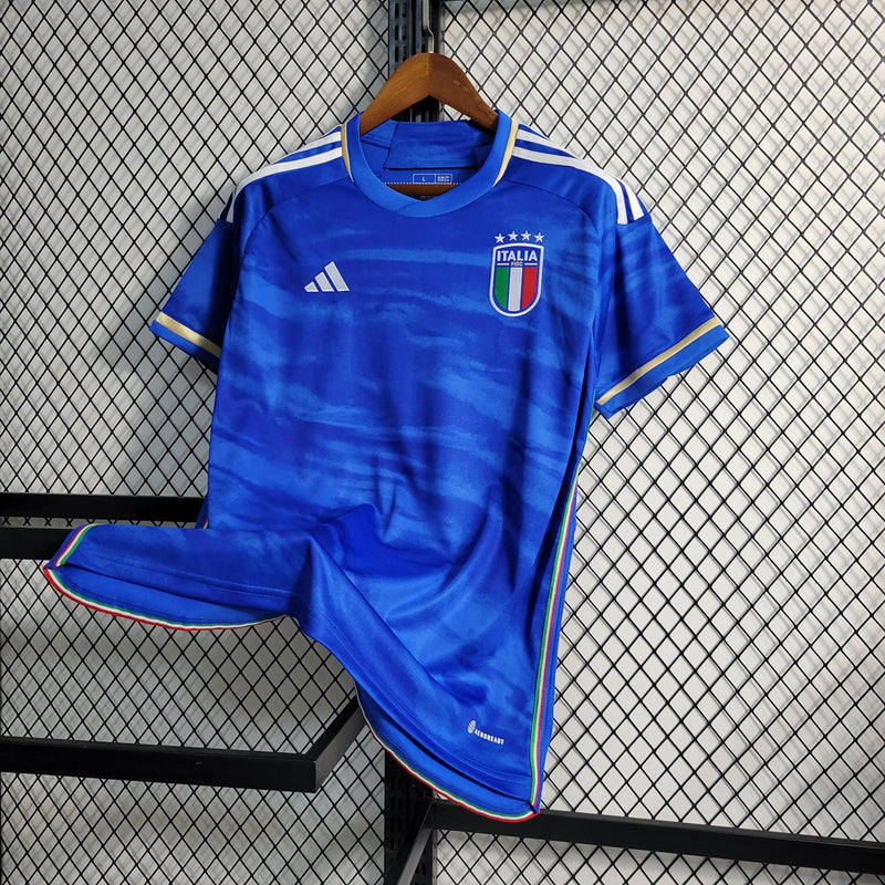 Camisa Italia Home 23/24 - Adidas Torcedor Masculina