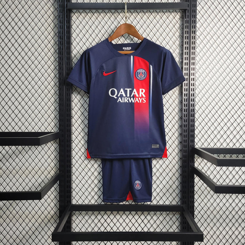 Uniforme do PSG Home (1) 2023/24 Nike Infantil