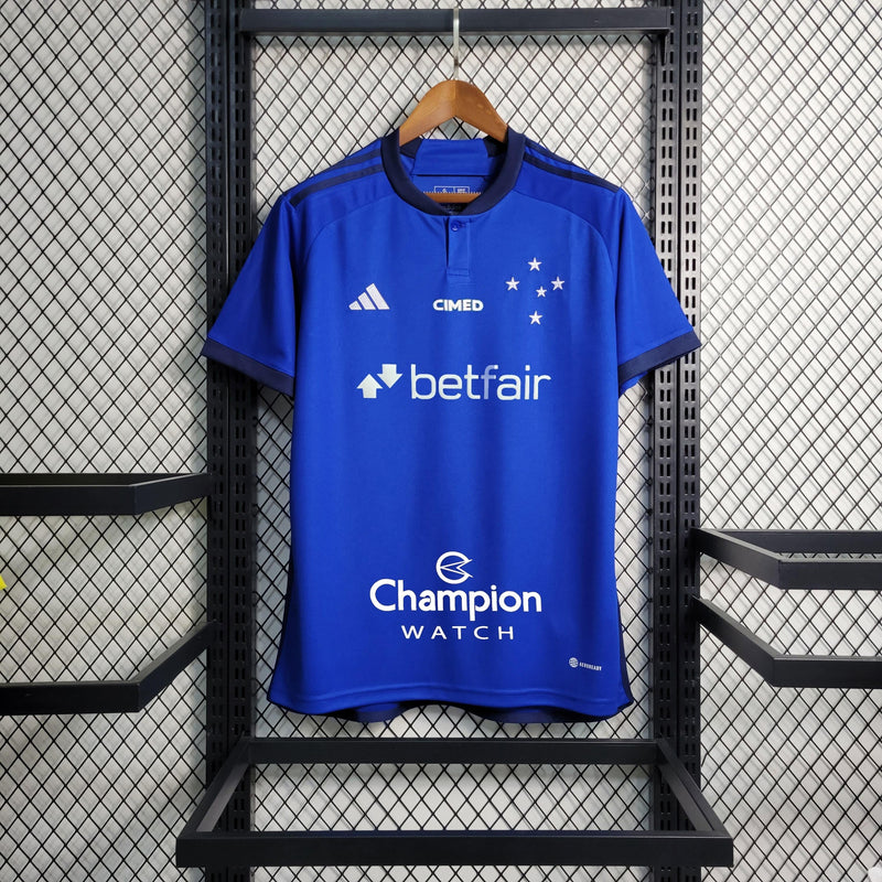 Camisa Oficial do Cruzeiro - 23/24 - Patrocínio - Personalizável