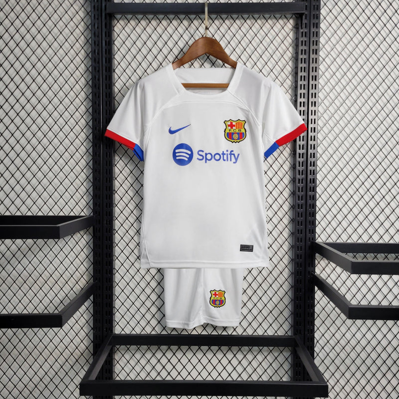 Uniforme Barcelona Away  2023/24 Nike Infantil