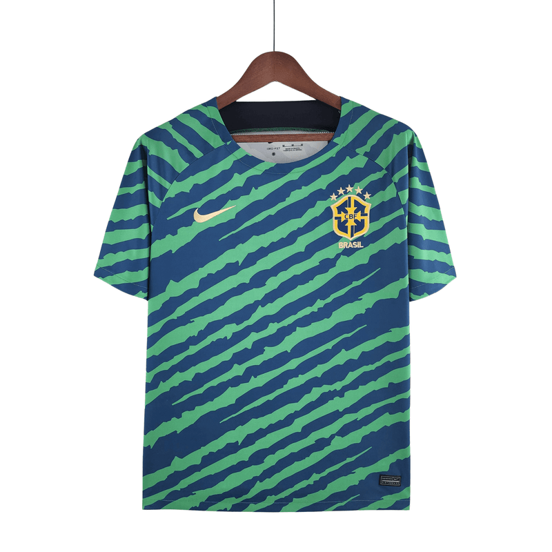 Camisa Brasil Pré Jogo 22/23  Nike Torcedor Masculina