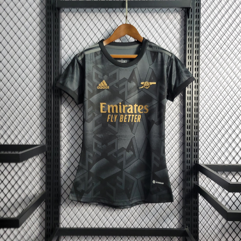 Camisa Arsenal 22/23 Black Torcedor  Feminino Adidas