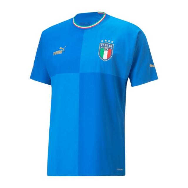 Camisa Itália I 22/23 - Puma Torcedor Masculina - Azul