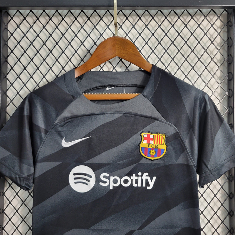 Uniforme Barcelona Goleiro 2023/24 Nike Infantil