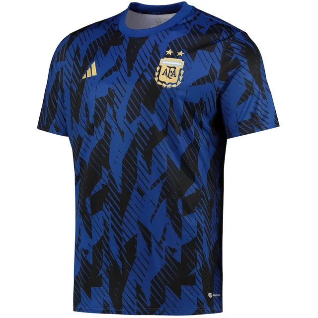 Camisa Argentina Pre jogo 2022 - Adidas Torcedor Masculino