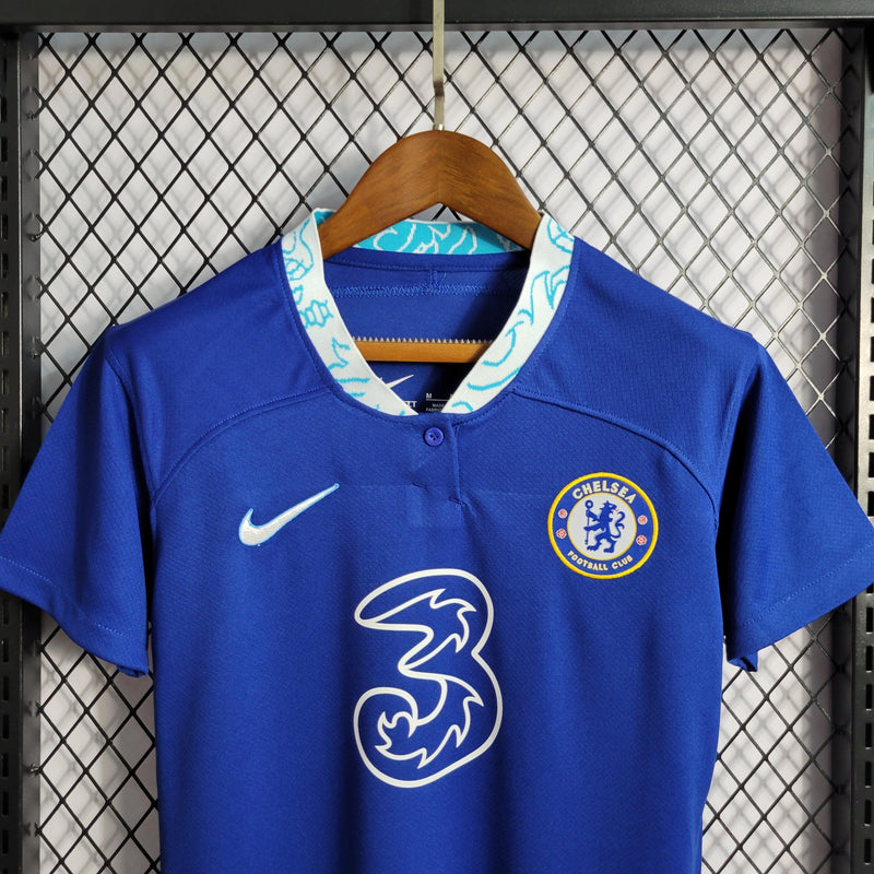 Camisa Chelsea Nike I 2022-23 Torcedora Pro Feminina