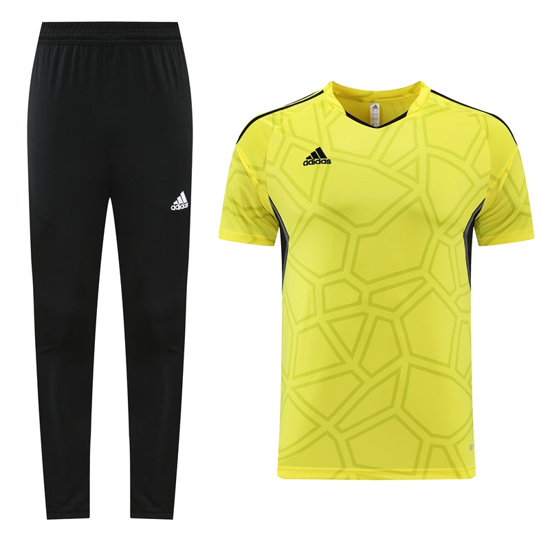 Conjunto Adidas Fitness Treino Masculino - Amarelo