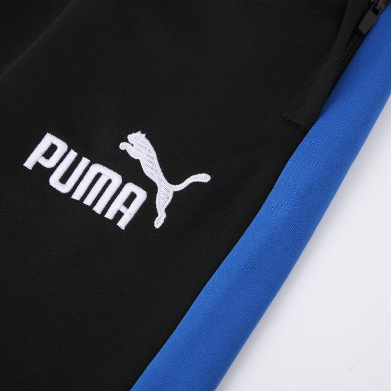 Conjunto Puma Fitness Treino Masculino - Preto e Azul
